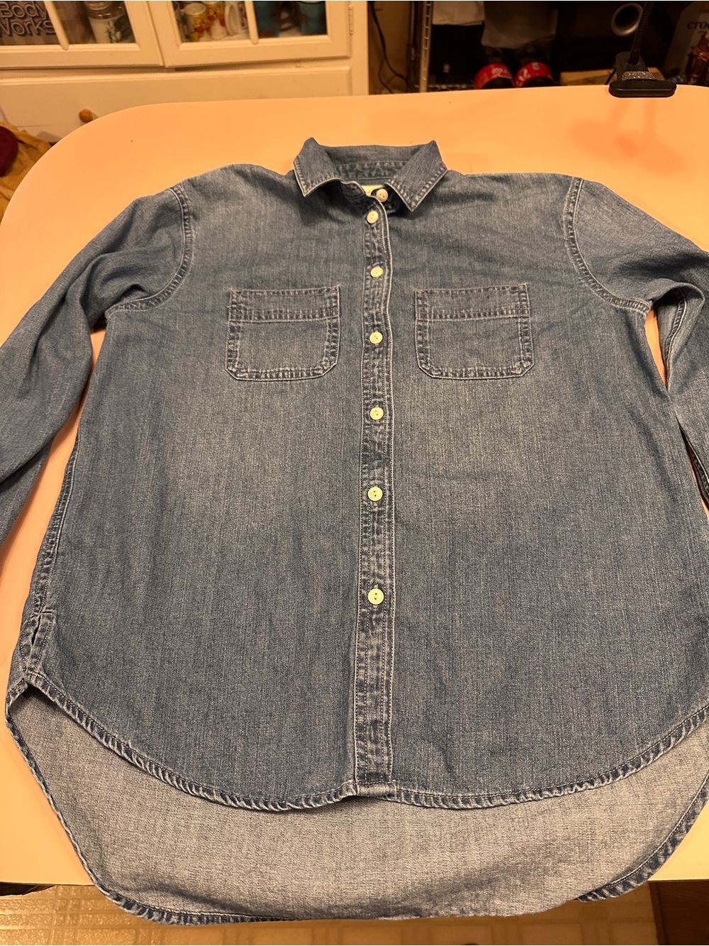 Madewell Light Blue Denim Button-Down Shirt
